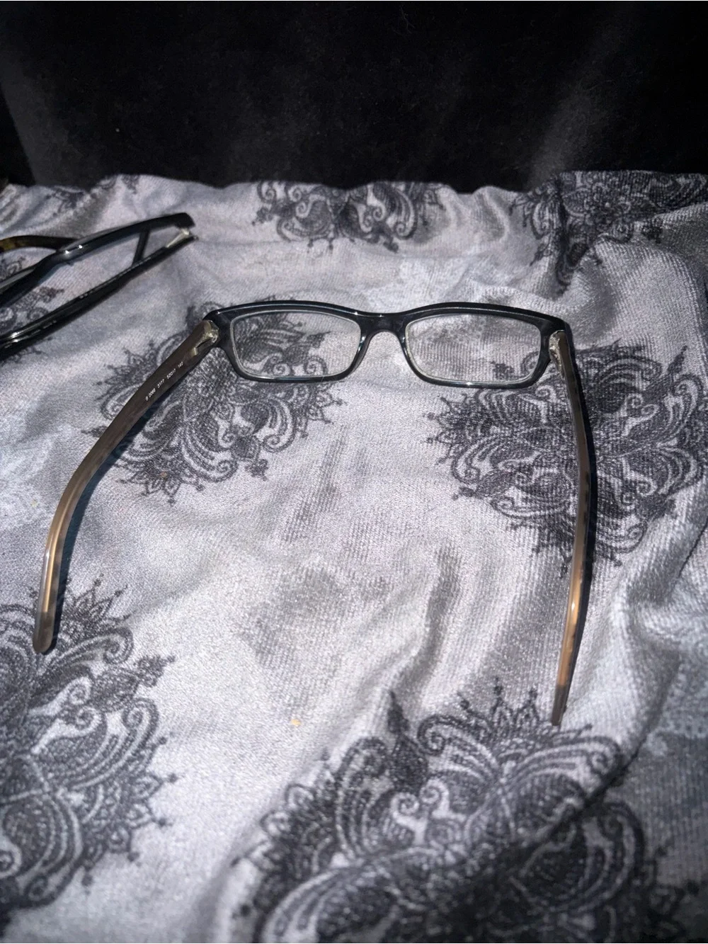 Burberry Black Rectangular Eyeglasses